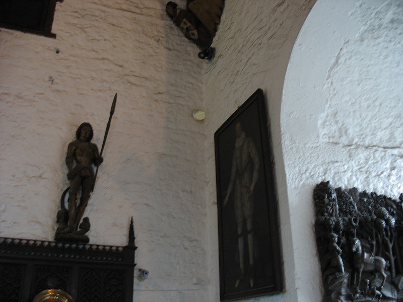 Bunratty Castle spy hole in wall