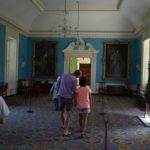 The ballroom was added in 1750 with paintings of King George III and Queen Charlotte