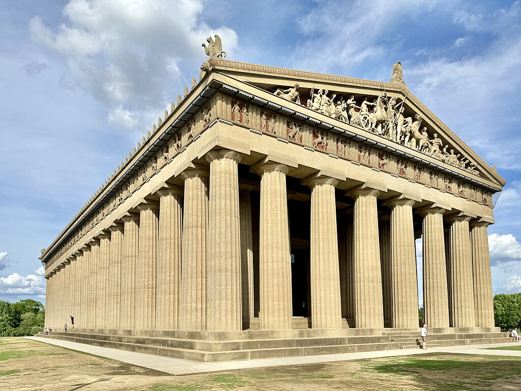Full-scale replica of the Parthenon at the 1897 Tennessee Centennial Exposition, symbolizing Nashville’s identity as the “Athens of the South.”