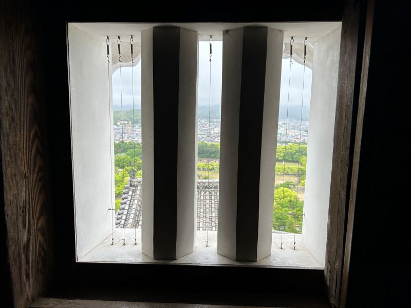 Gun and arrow loops provide a sweeping view of the town