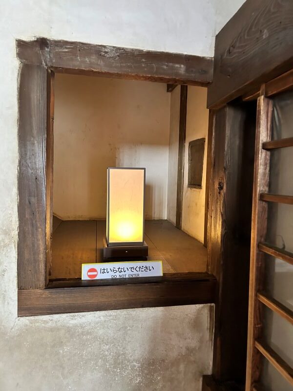 A hidden room where a warrior could surprise invaders